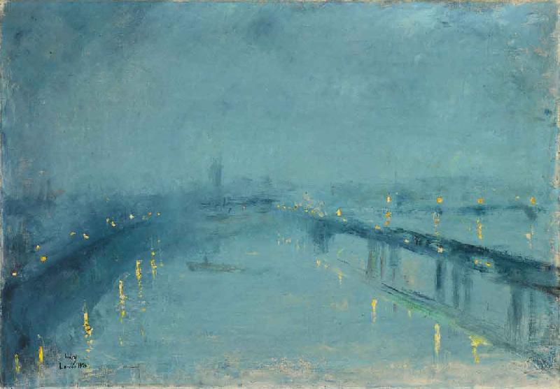 Lesser Ury London im Nebel oil painting picture